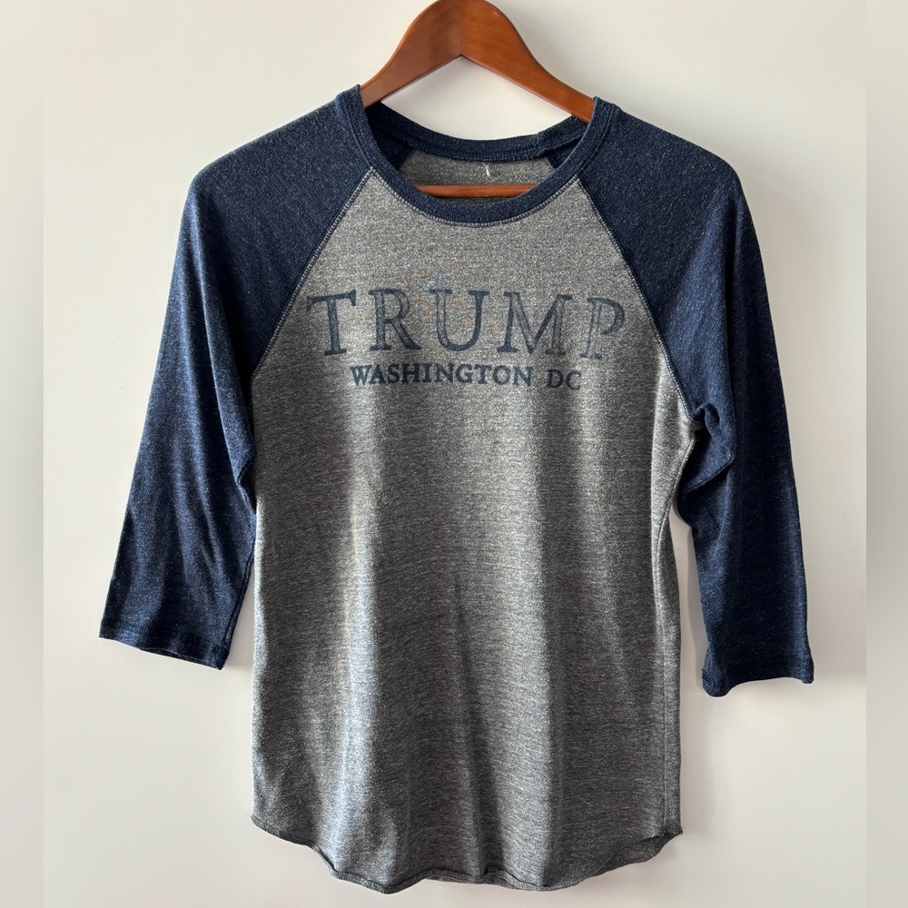 Trump Baseballl Style 3/4 Sleeve Tee